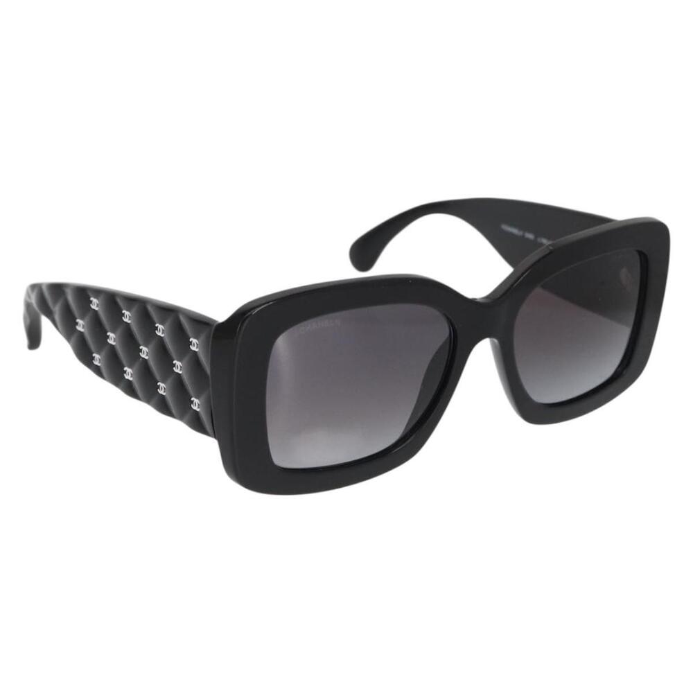 CHANEL Sunglasses plastic Black CC Auth yk20142V - Picture 1 of 13